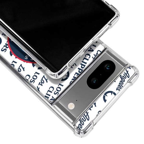 NBA Los Angeles Clippers Blast Text Google Pixel 8 Clear Case